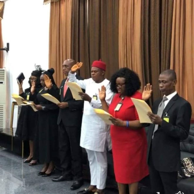 Governor Chukwuma Soludo, CFR, on Tuesday, August 6, 2024, inaugurated the Members of Anambra State Independent Electoral Commission (ANSIEC).