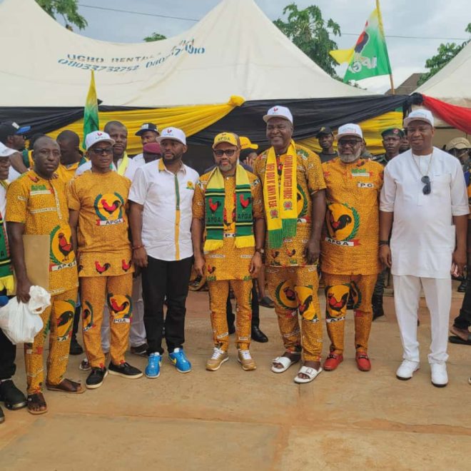 Deputy Governor Ibezim Leads APGA Ward-to-Ward Rally, Ignites Fresh Momentum for Soludo’s Re-election in Awka South