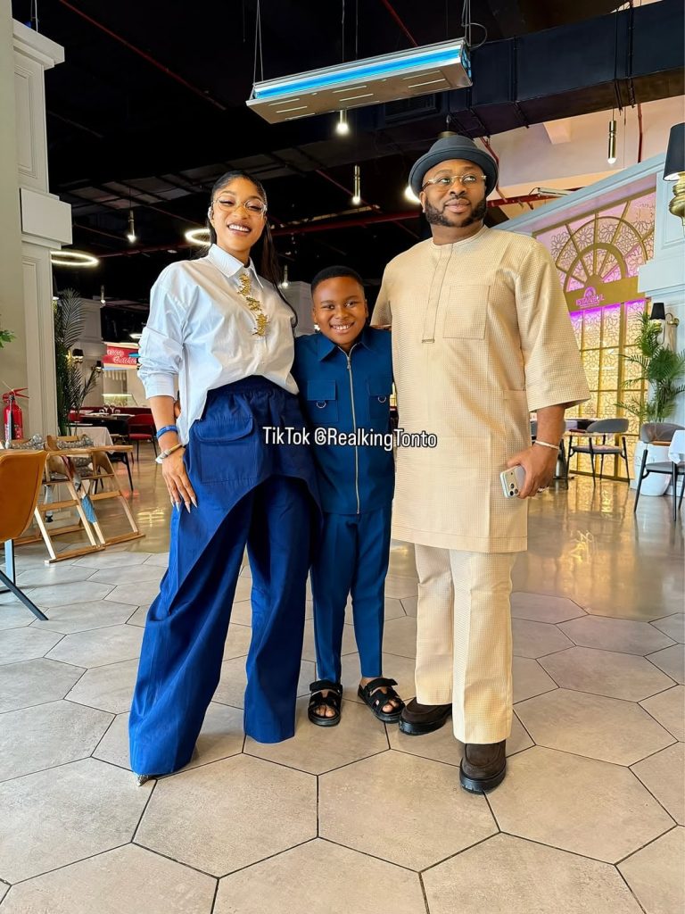 Tonto Dikeh Reunites Her Son With Churchill After 10-Year Separation