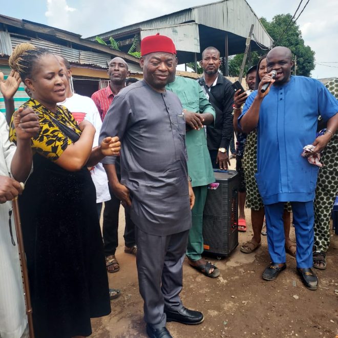 SENATOR TONY NWOYE COMMISSIONES ROAD PROJECTS AT AGULERI